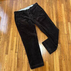 Polo Ralph Lauren Dark Brown Corduroy Stretch Fit Pants - Men's 36x30